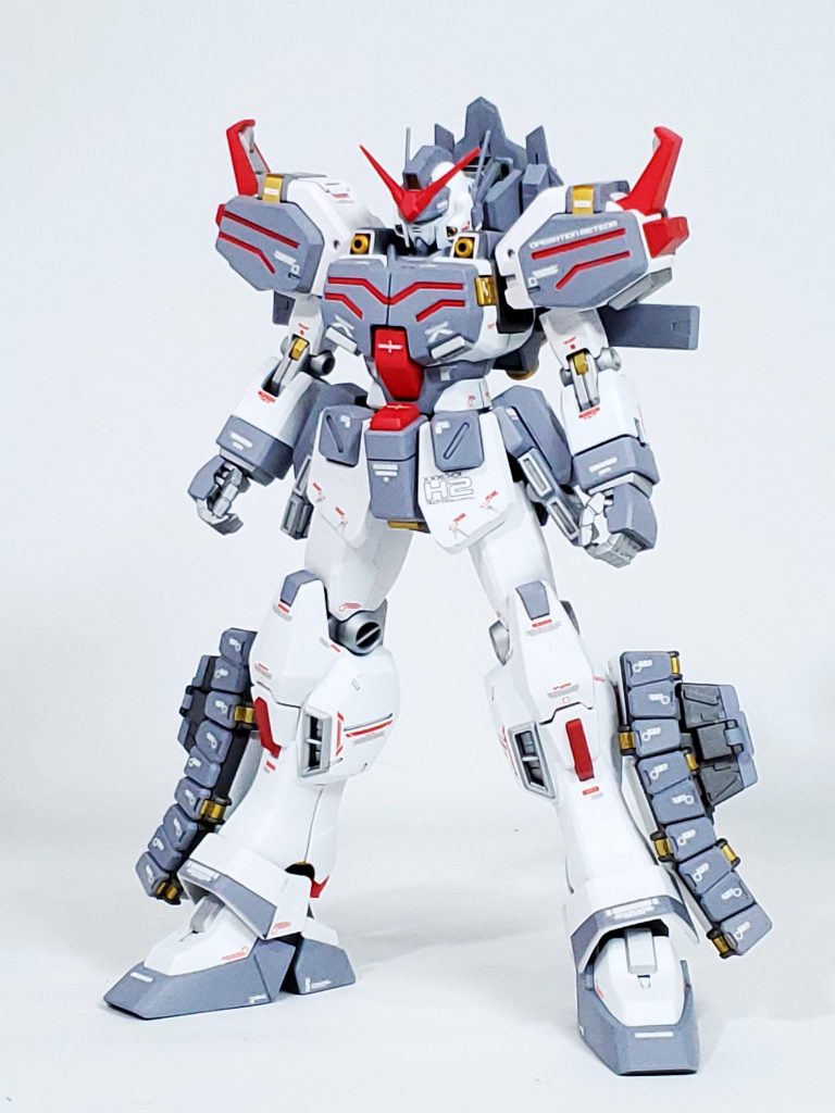 武装解除バージョン、カラーリングはウィングガンダムスノーホワイトプレリュードを参考にしています。