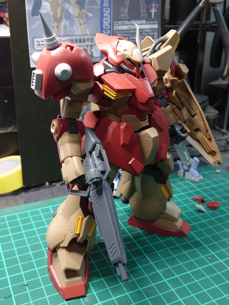 素組みで買った物を公式ビルダーズパーツで簡単仕上げ 