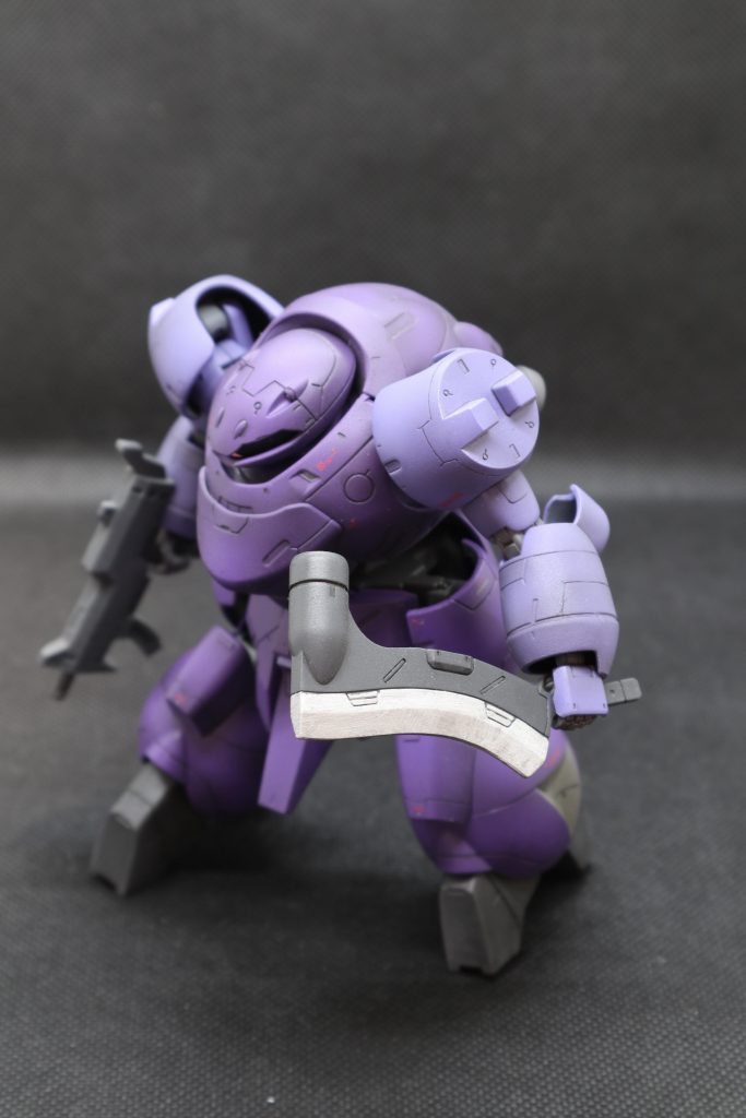 刃の部分はフラットシルバーを筆塗り塗り