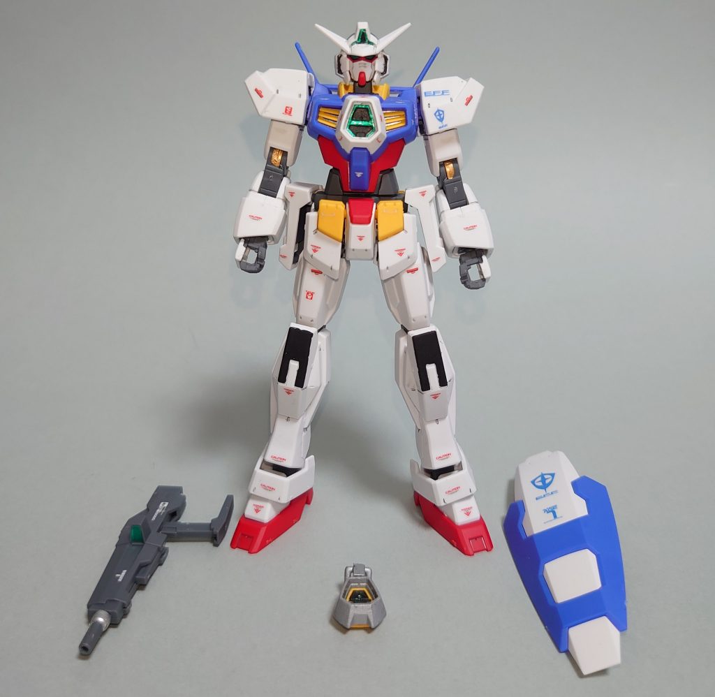 付属品はキットと同様にドッズライフルとシールド、それからAGEデバイスです。