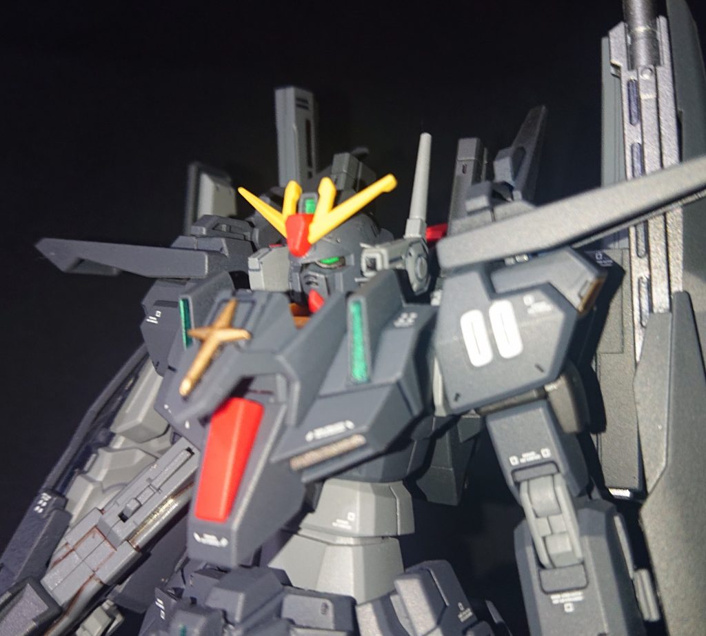 頭部アップ。マーク2にダブルゼッツーのアンテナを付けてます。