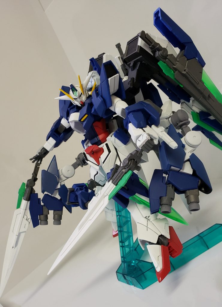 OOやエクシアから頭頂が高くなったことを考慮しGNソードIIショートは見送りソードIIロングを二振り装備抜刀の補助が出来たらいいなーと