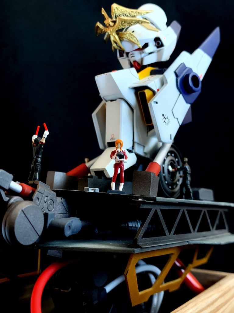 遊びで漫画GUNDAM INLEに登場するダイアナ・ザビの1/100 パイロットフィギュアも作ってみました👍