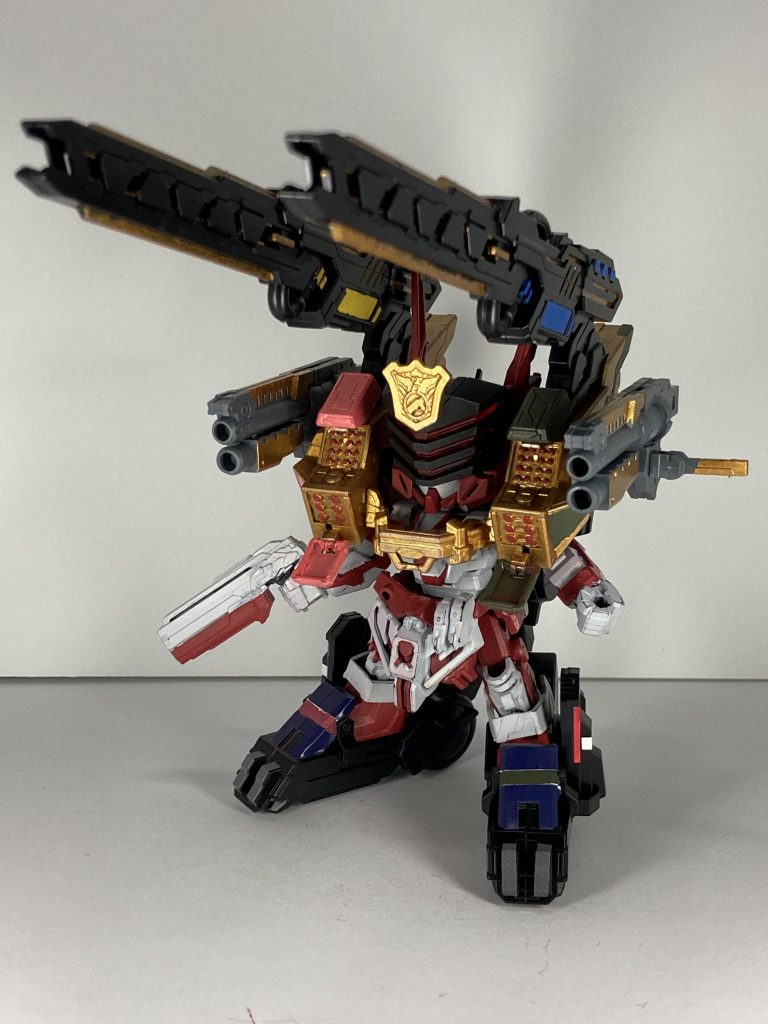 さらにもう一段階。レールガンに青と黄を入れてルパンレンジャーを意識。レッド？その間に宿してるんだよ！