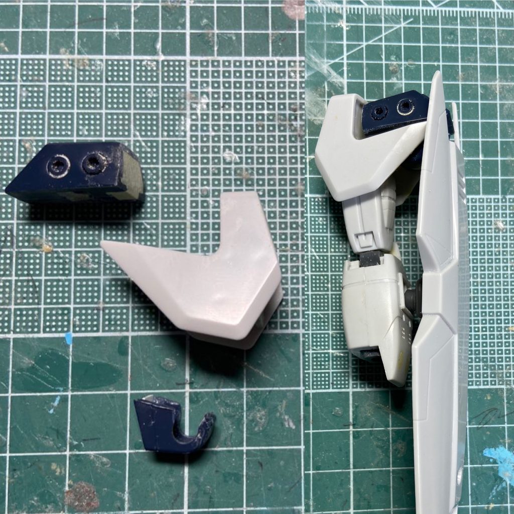 肩は3パーツに分割。