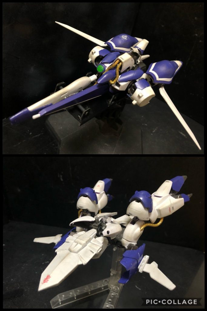 oyz「この可変方法では単体で可変するのではなく、可変後2機に分離します。」ハマーン「なんと!」oyz「上半身でありコクピット側の、ガザ-アタッカー、下半身のあたる、ガザ−ナッターです。無論、ガザは単座式のコクピットであるのでガザ−ナッターは無人機です。上半身のガザ−アタッカーに追従する爆撃機として機能します。」ハマーン「しかし、Z系可変があるのではないか。この可変に意味はあるのか?」oyz「このバウ系可変は戦術的な意味合いが強いです。後述しますが、バウ−ナッターには多数のミサイルと、先端には弾頭が入っています。アタッカーからの遠隔操作も可能ですので、対艦大型ミサイルとして機能します。また、ガザシリーズは、その構造が比較的容易で生産性が高いですので、下半身を失っても直ぐに本艦からスペアを射出出来ます。」ハマーン「まるでVガンダムだな。」oyz「おや?ご存知で?」ハマーン「いや、知らんが。」oyz「コレで戦術に幅が出ます。」ハマーン「半身を使い捨てにするとは大胆な。」oyz「今、YouTubeでVガンダムやってると思いますので、下半身の使い方を確認して頂くと参考になるかと。」ハマーン「ほう、そうか。ならば確認しておこう。それで本体の機構もいいが、武装はどうなっている?」