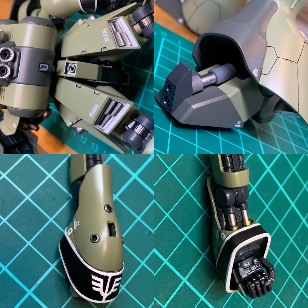 シリンダーやらパイプやらはプラパイプを使って作り直しています。細かな塗装の塗り分けが苦手なので工作で補ってます。