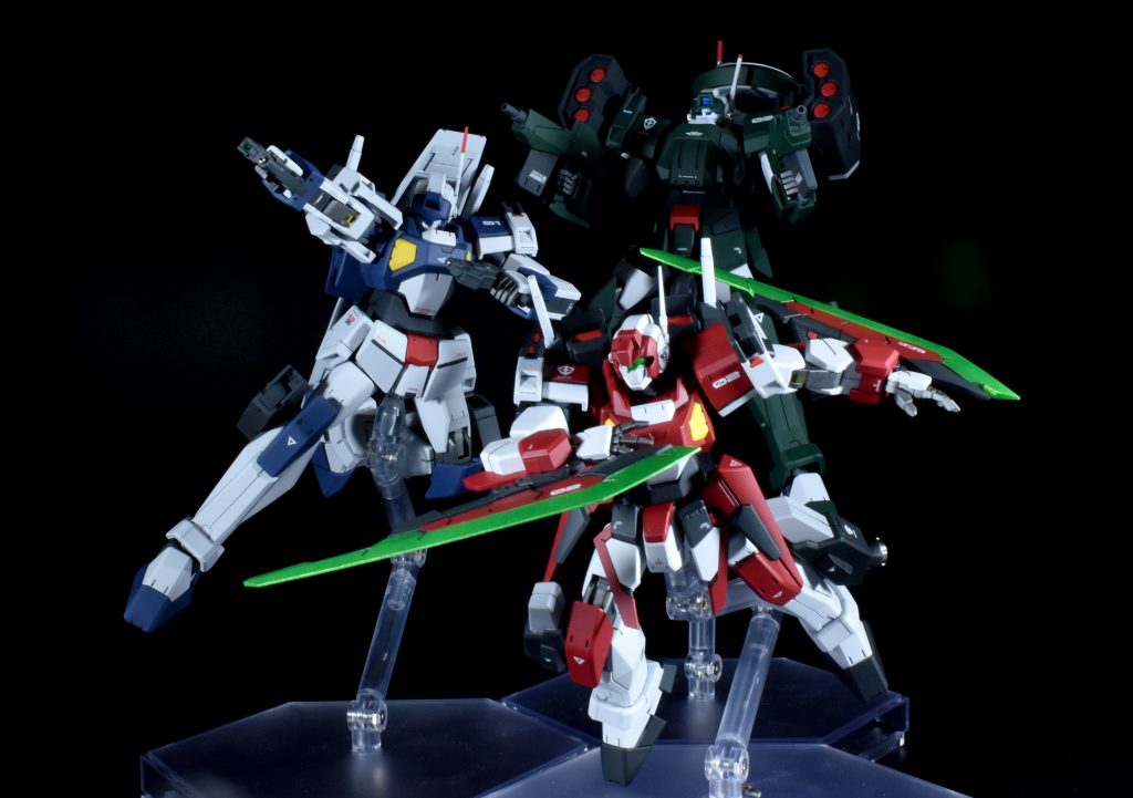 最後に3機ポーズをつけて、、、