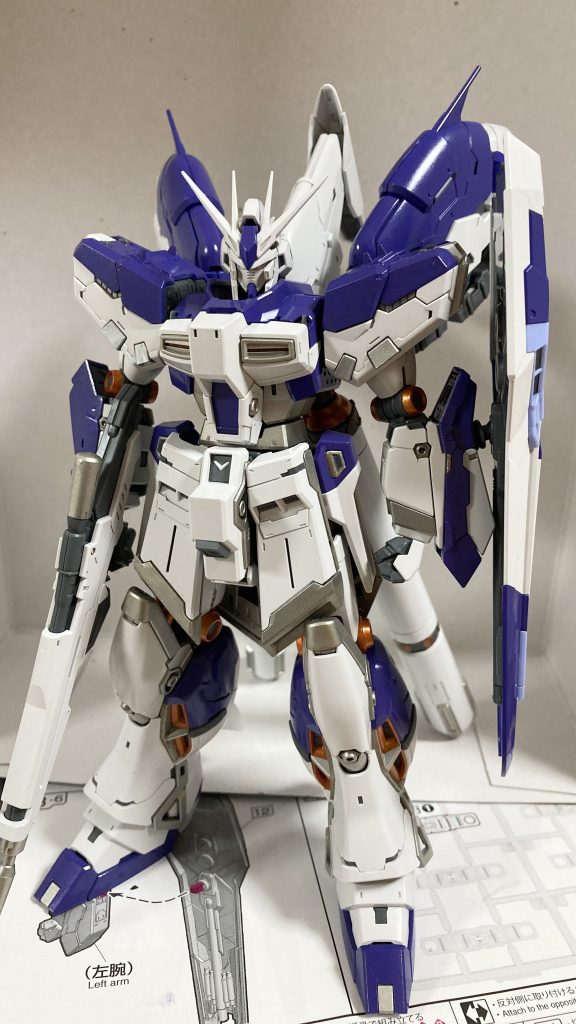 フィンファンネル以外完成!ここからフィンファンネルが届くまで長かった…本当かっこいいフェイスしていますよね