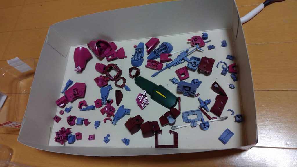 塗装を終えたパーツです。