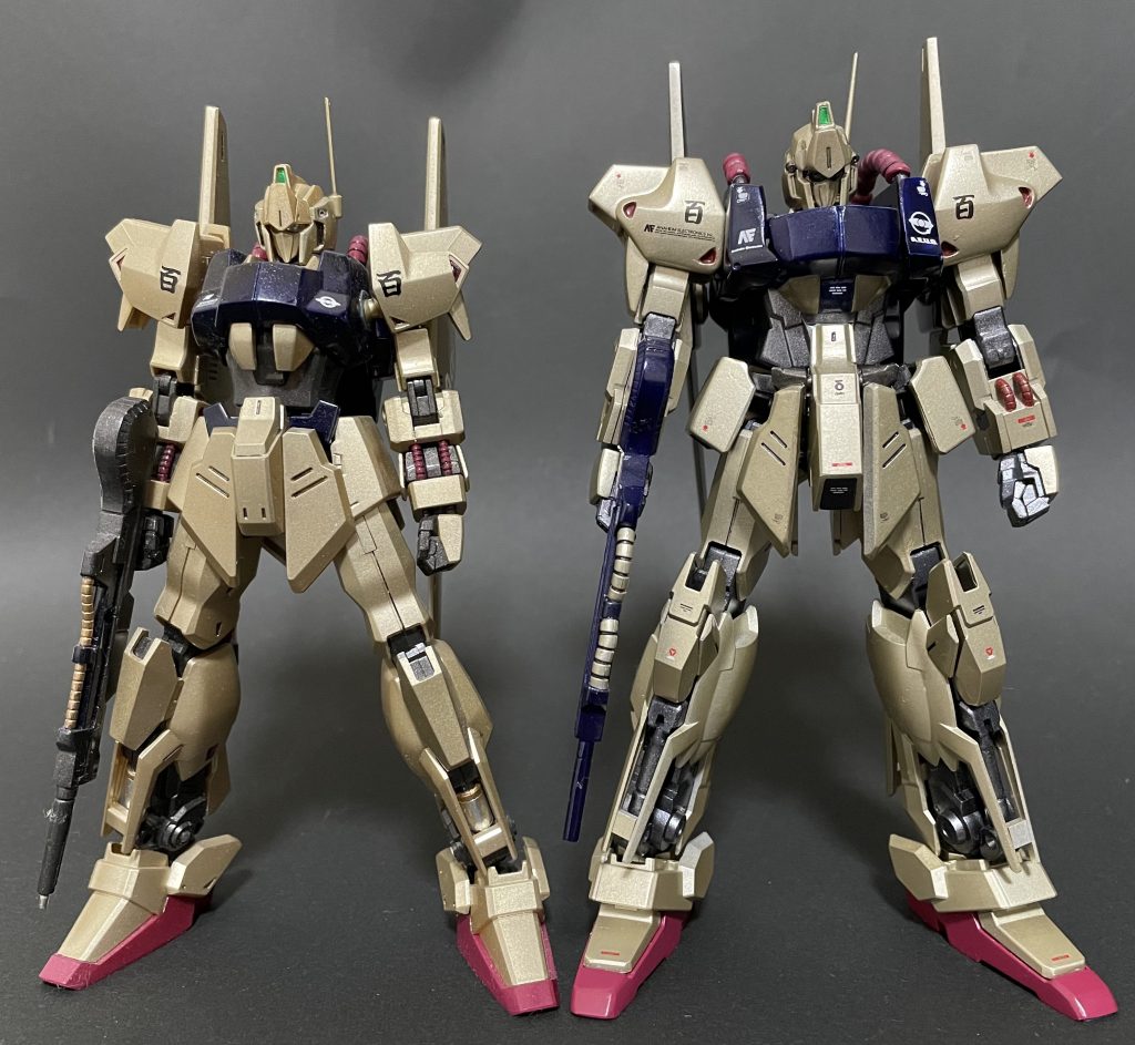 百式とデルタプラスは設定上頭頂高はほぼ同じなのですが、どちらが嘘なのか…🤔