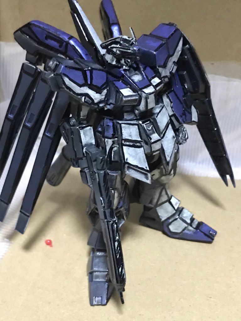 制作工程は撮り忘れましたwアニメ塗りに関しては今日の模型作チャンネルさんの動画を見てくださいガンスタにも作品が載せられています