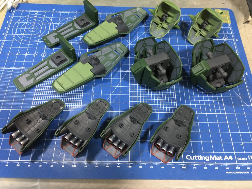 見えない所パート3一応塗り分けてます(T ^ T)あとハメ加工は試行錯誤でしたが、なんとか形にできてよかったです^_^長くなりましたが最後までご覧いただき、ありがとうございました！また良い方法やコメントなどいただけますと励みになりますので、どうぞよろしくお願い致しますm(_ _)m