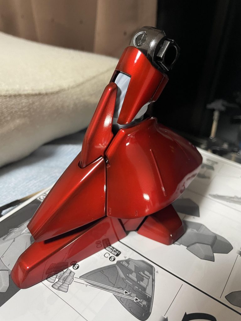 各部パーツアップ。説明書反射するぐらいまではフラットに出来ました。