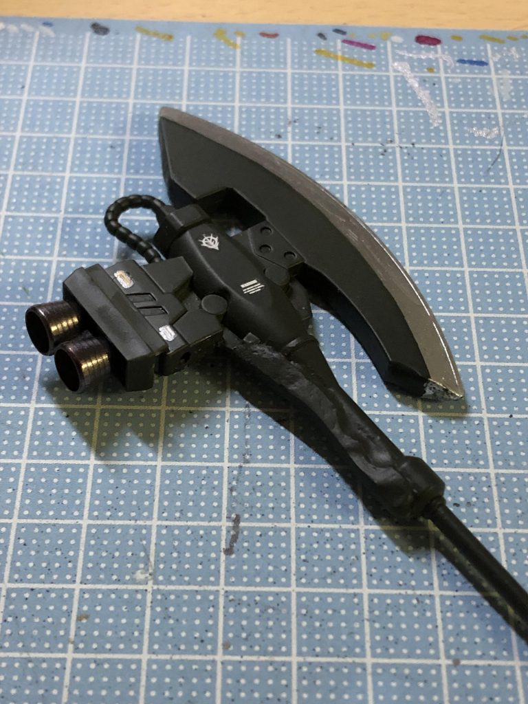 ジャイアントヒートホークはバーニヤつけて破壊力upさせました