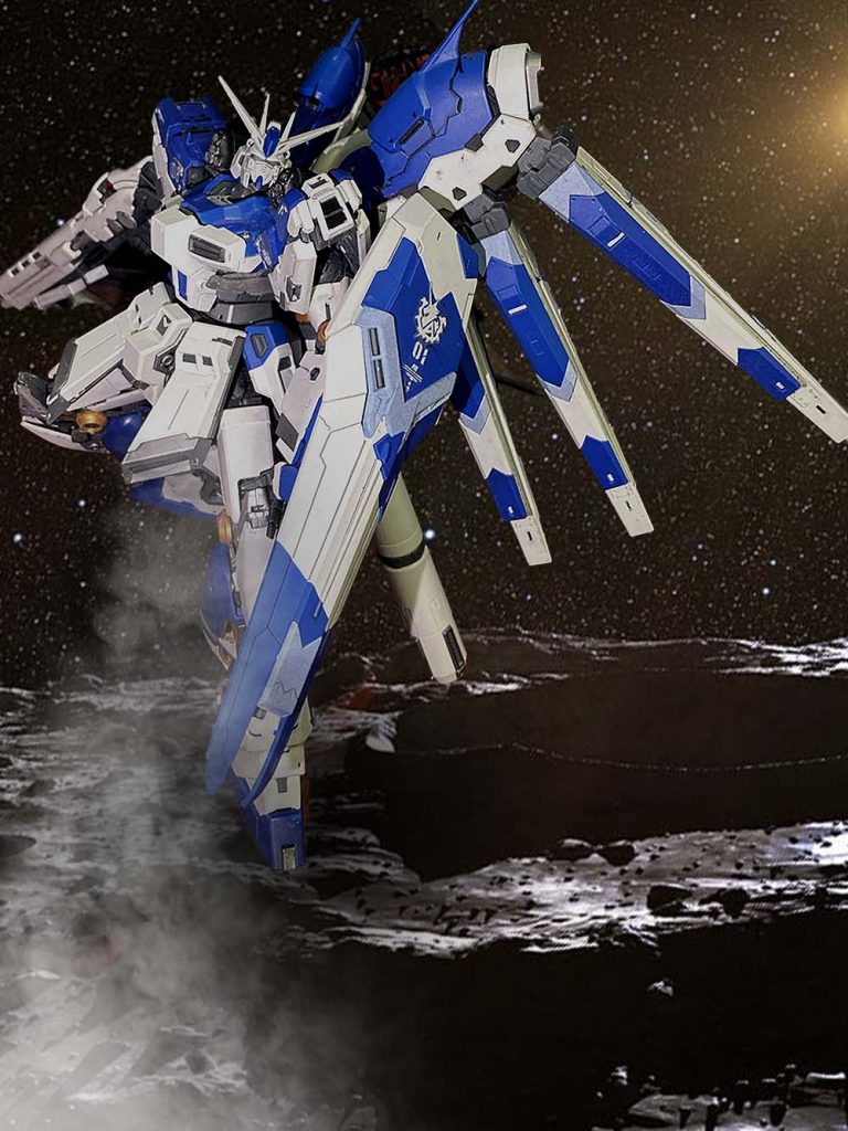 最後に、素体状態のRG。可動部も丈夫で、よく動きます。本体=MSホワイトブルー=MBブルーZ系ライトブルー=MSホワイト&MSブルーZ系ミックス関節=MSグレー連邦系ありがとうございました