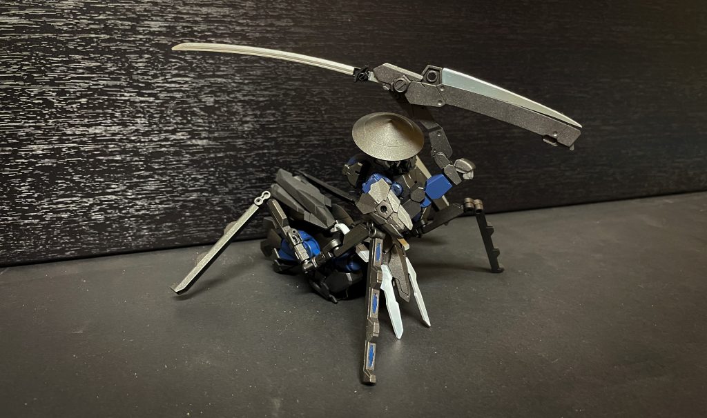 合刀 半(はん)朝曇と夜晴を合わせた大刀。蟷螂ノ型でしか振るえぬ必殺の剣である。