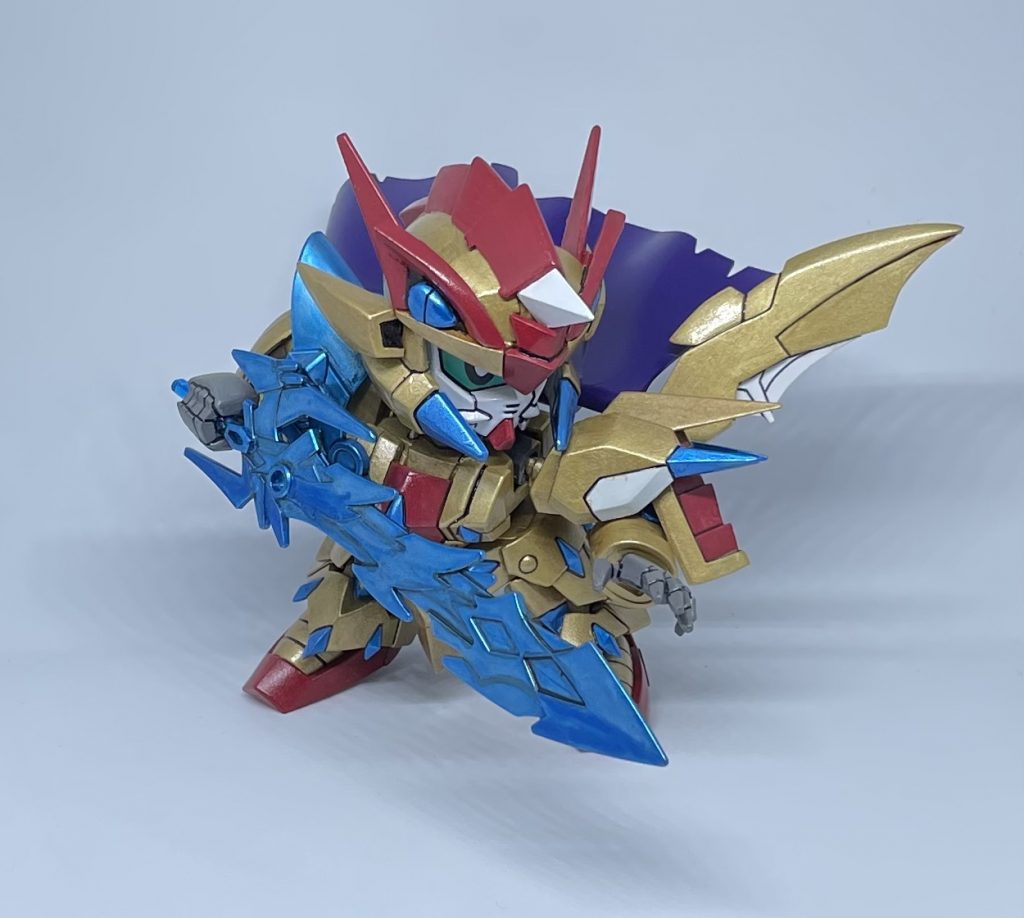 色々なバランスで訳がわからんカブト部分はカードダスの「行けインパルス!龍虎双方を極めし運命の騎士よ!!」のデザインに寄せています。