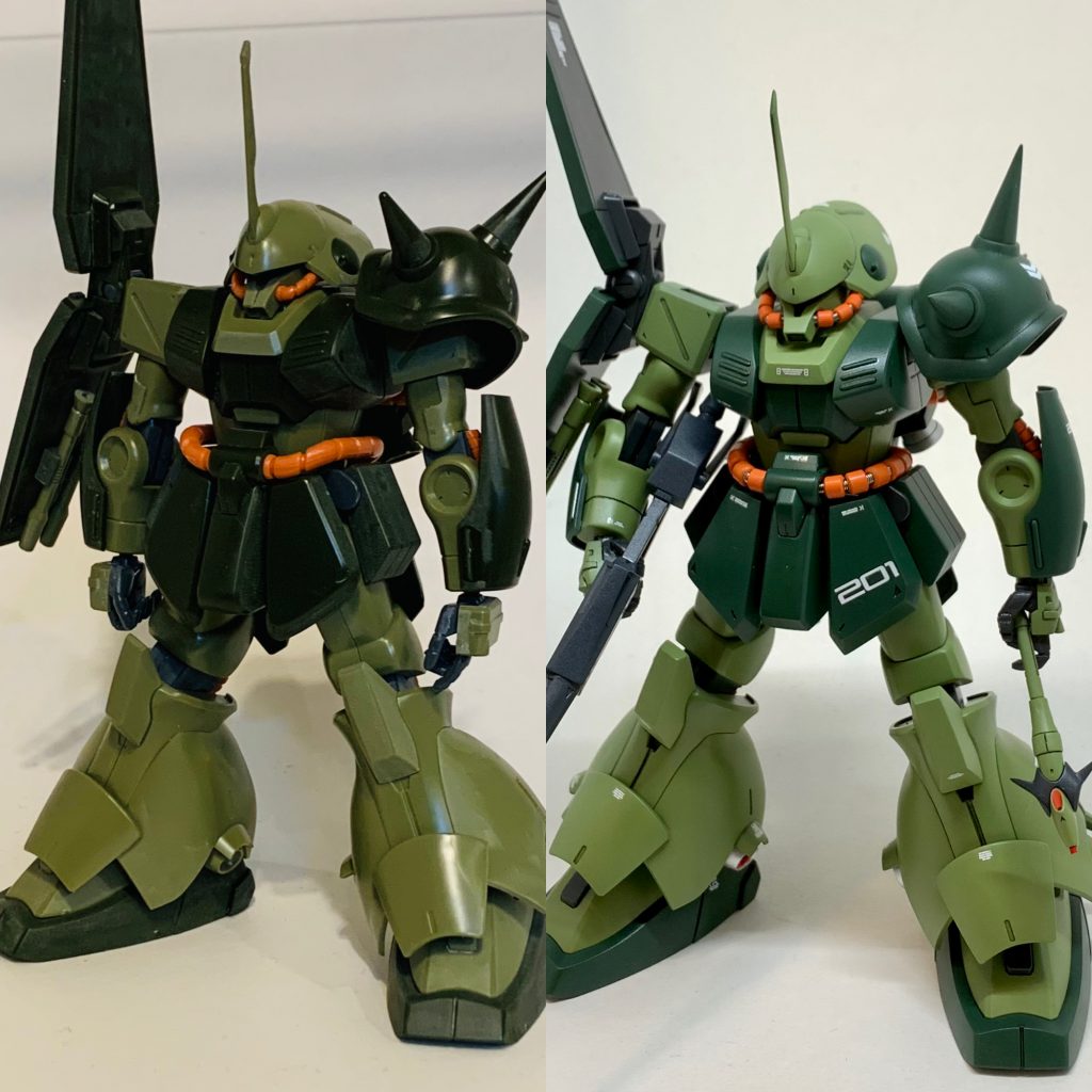 足は太ももと足首にスペーサー入れてます。だいたいなんでもそうしてます。パイプのオレンジは鮮やかな色味にしたのが思ったより効いてる印象。