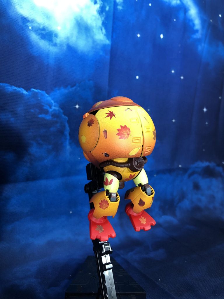 丸まりモードはパンプキンを彷彿とさすます。