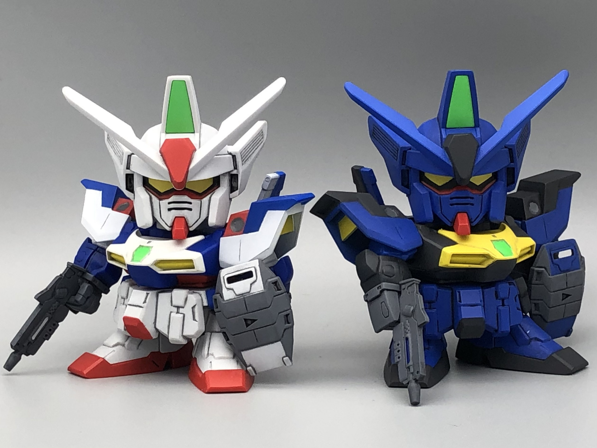 SD ガンダムジェミナス01 ジェミナス02｜立川さんのガンプラ作品