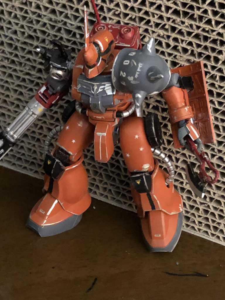 ヒートホークも赤くしてみました