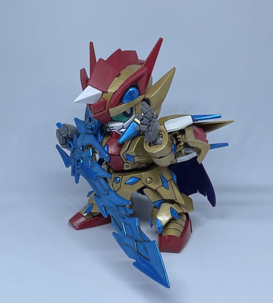 見ろ!ファルコと俺の雷龍剣を!!金、赤はシタデルカラー白、紫、グレーはファレホメタリックブルーはガンダムマーカーです。