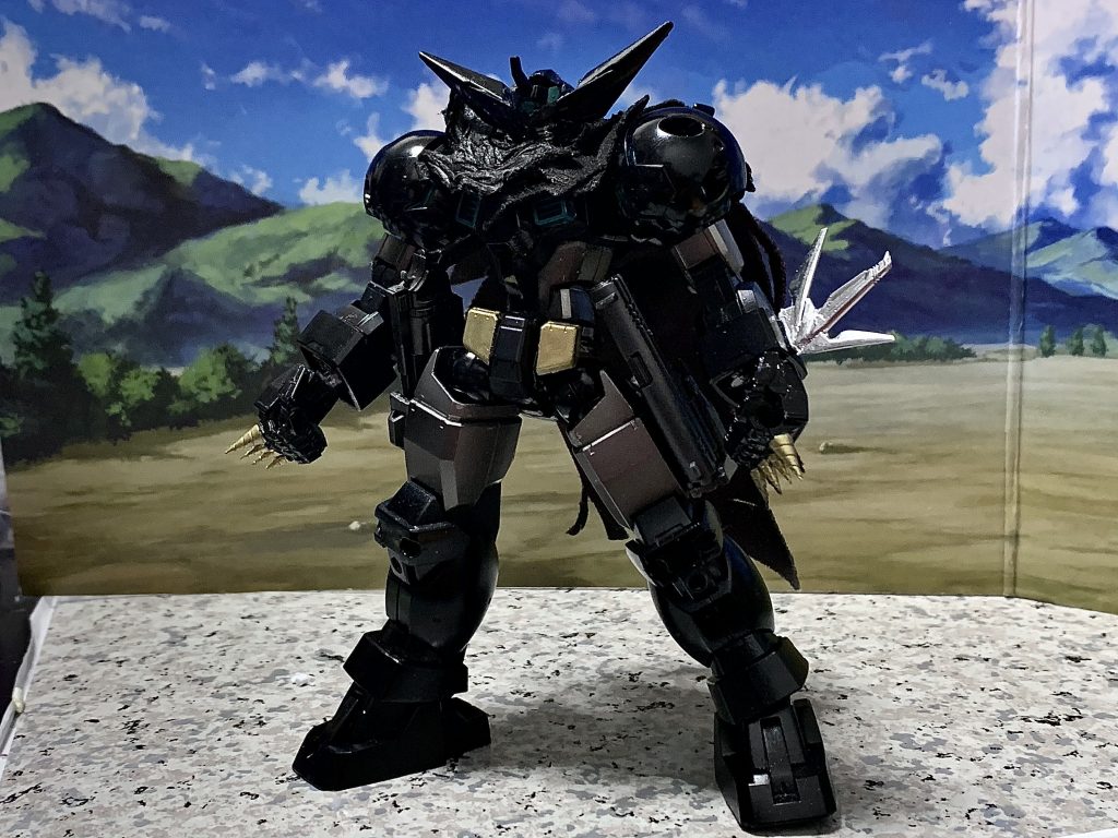 説明が長くなってすみません💦真ゲッターガンダムAGE-1までの戦いを引き継いだ機体として改造されたブラックゲッターガンダムAGE-1となります設定などは微妙にチェンゲと違いチェンゲの世界にちかしいAGE世界の機体となっております