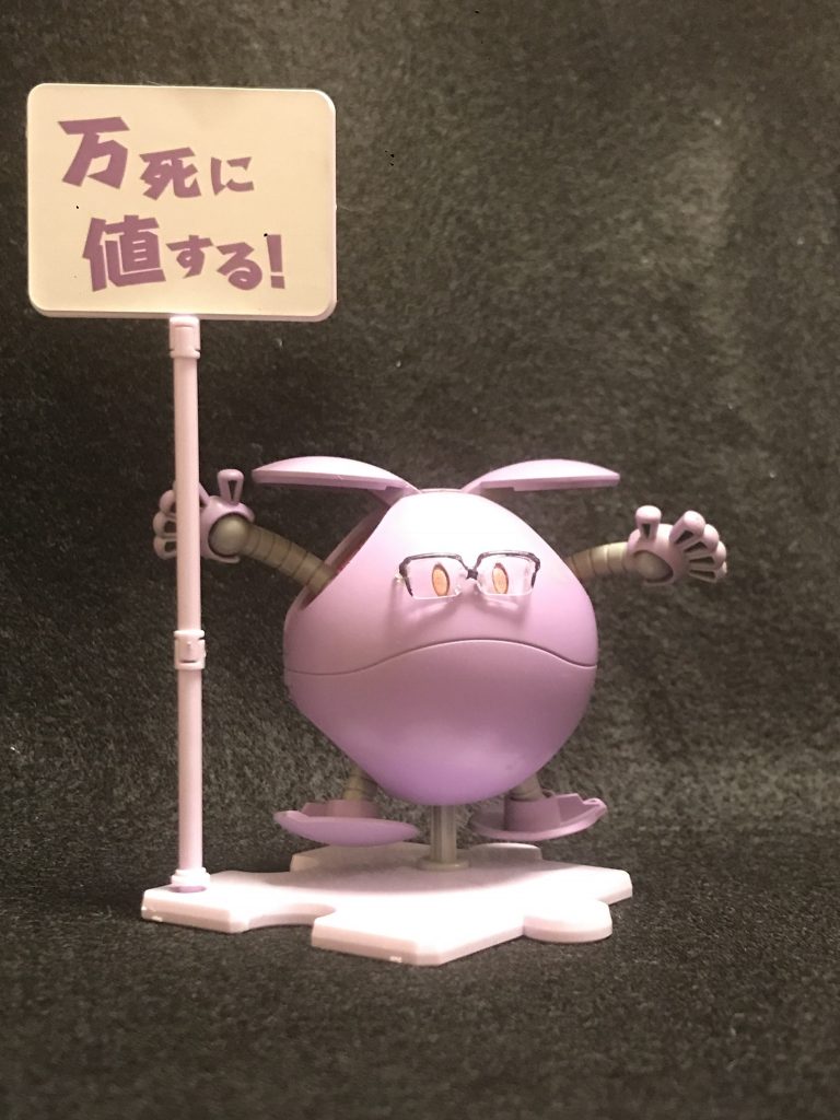 ティエリアハロは　メガネをかけさせました！