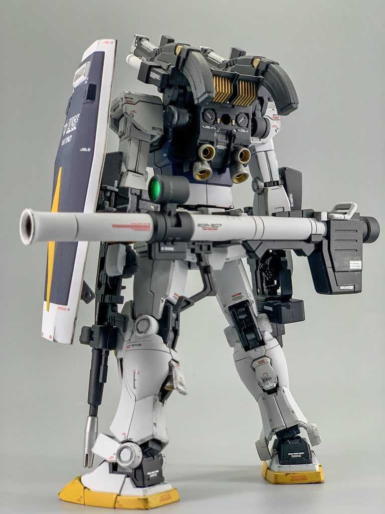 全武装。装備品が多いので未完成版ですが、なかなかに頼もしいシルエットです^ ^