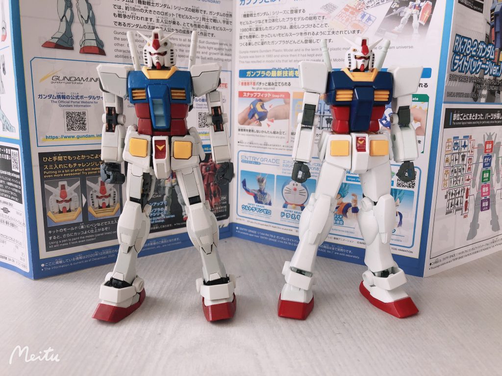 昔素組のRGと比較 部品がない！