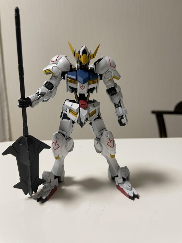 筆塗りで部分塗装終了時