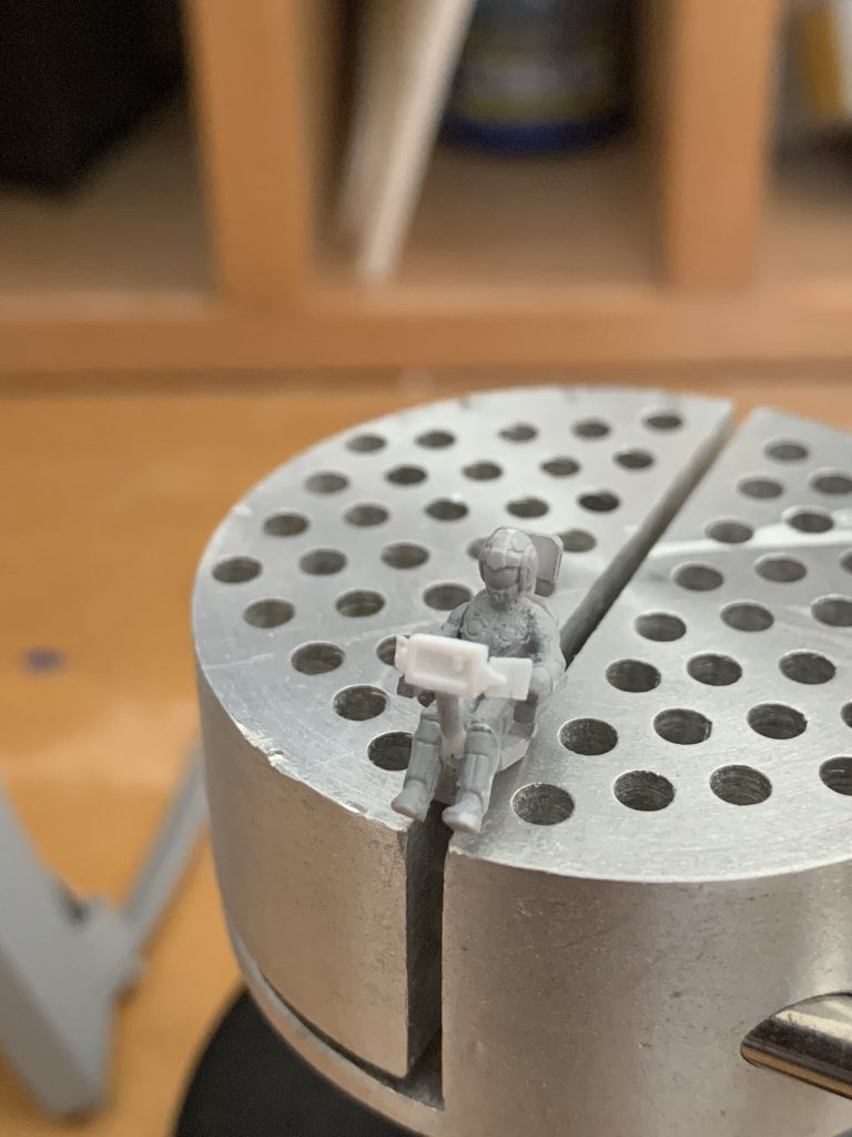 ちゃんとパイロットもコックピットも作ってあるんですけどカメラじゃどうしても映らないのが辛い