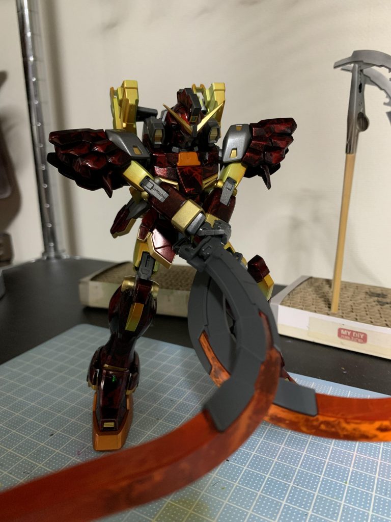 初のキャンディ、ラップ塗装のWチャレンジをしどうにか完成