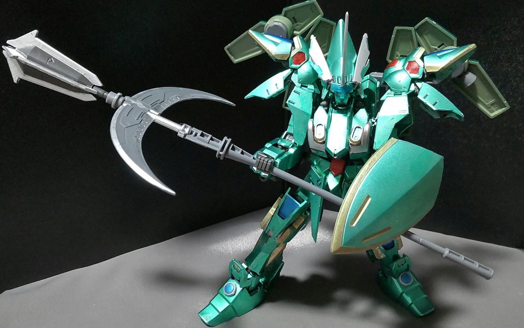 肩部の装甲を展開状態にする事で、フル出力状態になります。※鉄血風に例えるなら阿頼耶識全開モードでこの状態になる。