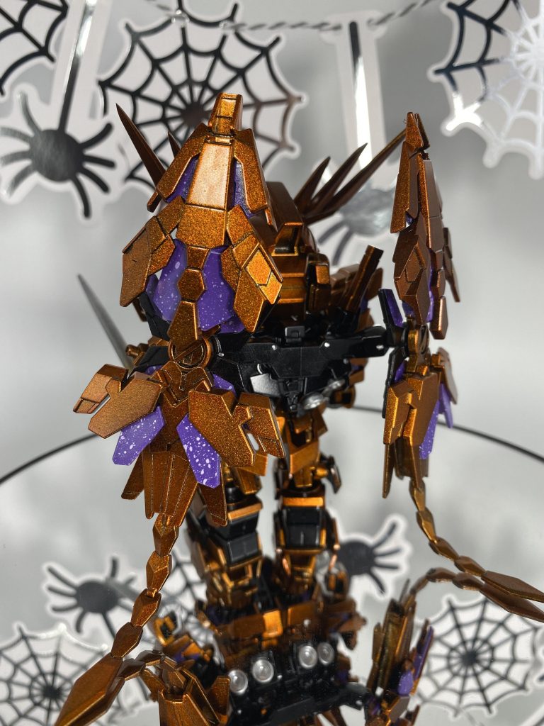 バックアングルブースターなどの細かい色分けも筆塗りでやりました！