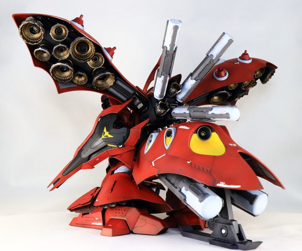 バーニア、プロペラントタンク、ライディングギアも3Dプリンタで出力したものです。