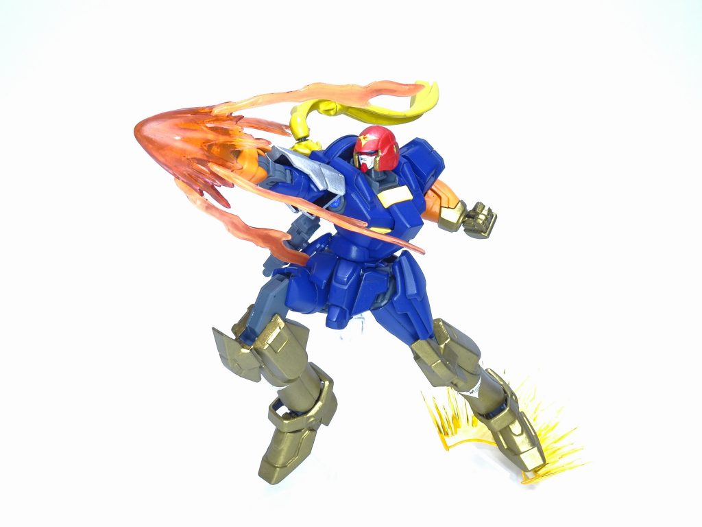 キャプテンパンチ!地球を愛する心が炎となってパンチとキックに宿る!