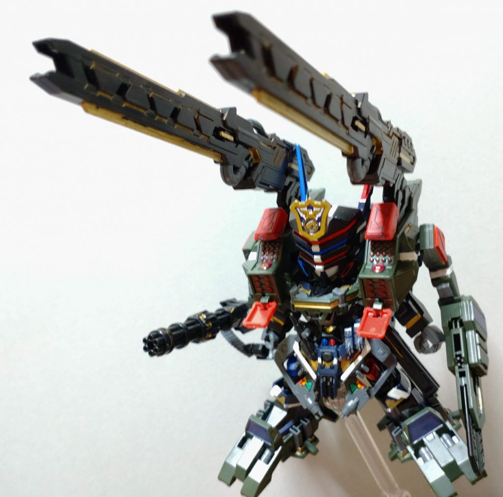 ジャスティス・レールガン&ミサイルハッチ開放でフルバースト!!