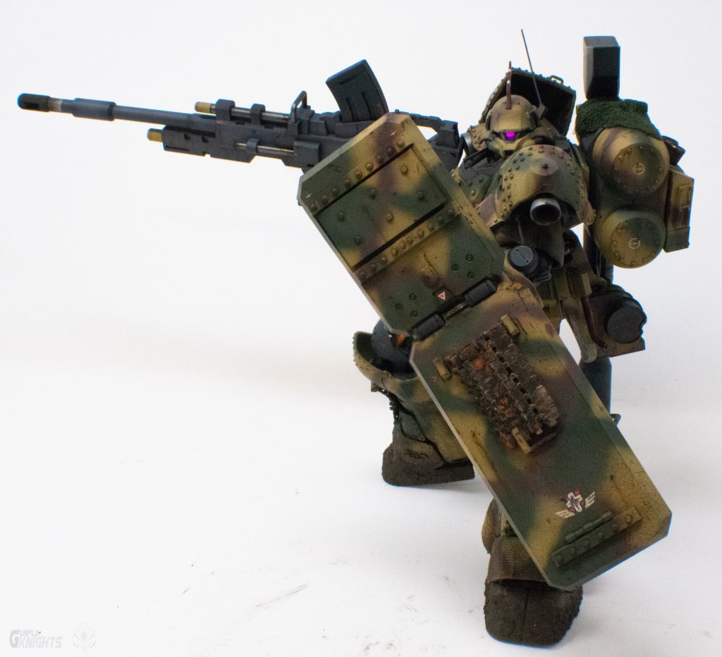 The shield was significantly strengthened to give a more defensive look.