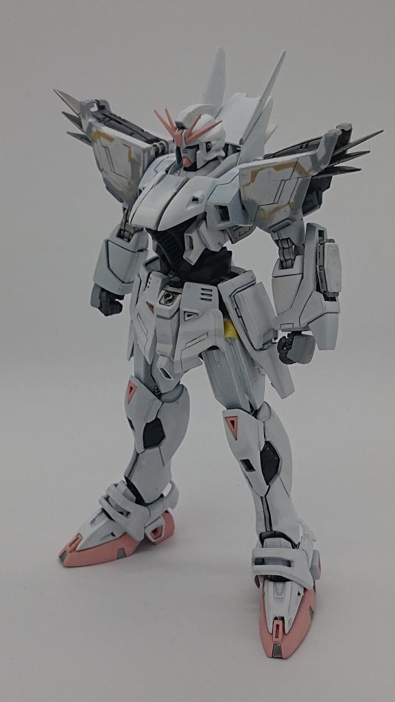 実は２年前に着手してたけど、途中で飽きちゃった作品(笑)突然、意欲が湧き完成に至りました。メタルビルドや他のF９１バリエーション画像を参考に、F９１らしさを崩さないで改造できてよかったです。