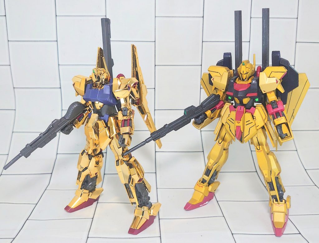 最後にメッキですがベースになった百式と。