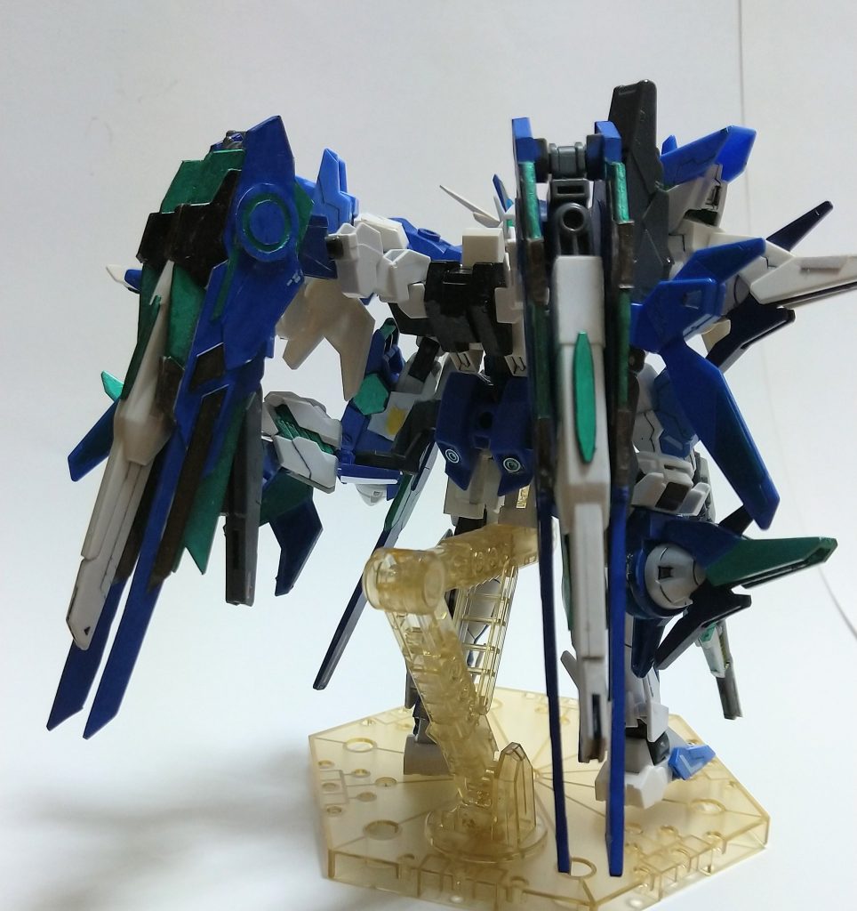 武装ビームライフルスカイレガースアームドウイングバインダーバラエーナプラズマ収束ビーム砲大型GNソードGNノーズロータービルドコアノヴァの武装の、ビームサーベルフレイムサーベルGNフィンファングが使用可能。搭載システムトランザムヴレイブ※このシステムについては前作ダブルオーセレスティアルをご覧下さい。