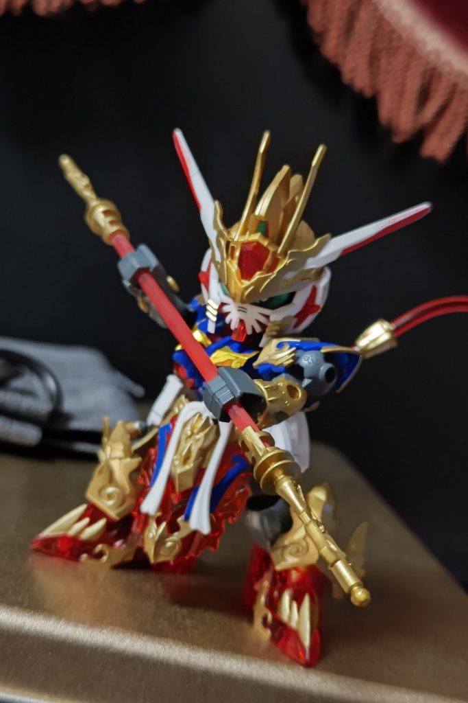 如意棒はランナーの長い部分で作り、両手持ちしやすくしました。