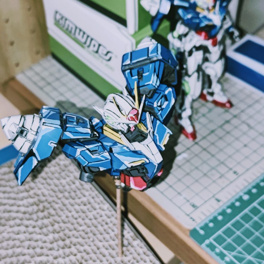 上半身のハイライトを塗りすぎたので、このあと修正しました。