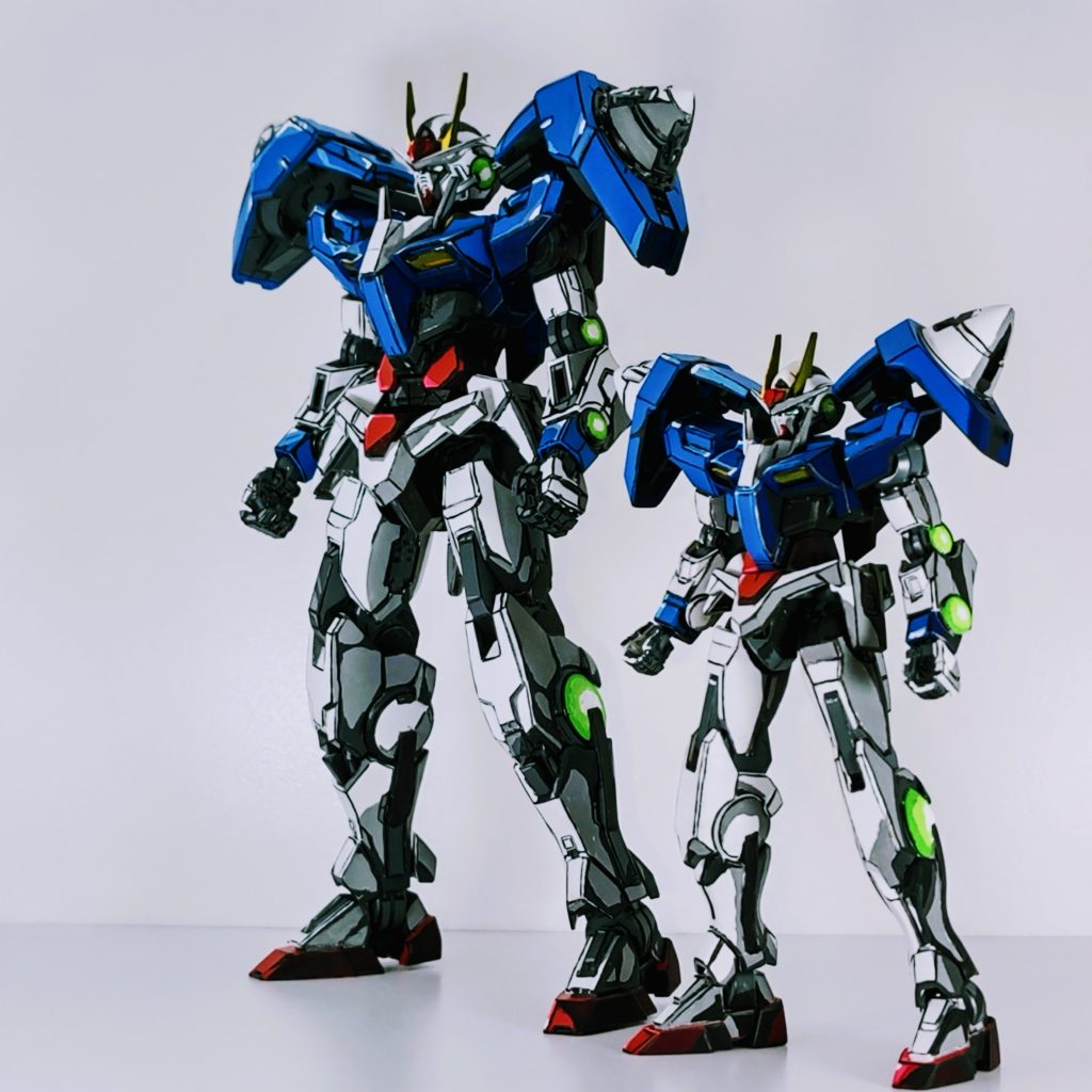 HGダブルオーガンダムとのツーショット。