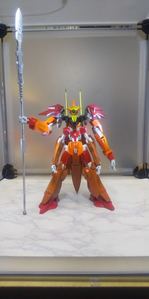 そんな設定を5分で投げる秋。ビームガトリングとスピアがデカくてポーズがとれない。