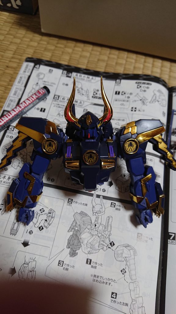 上半身が完成したところです。