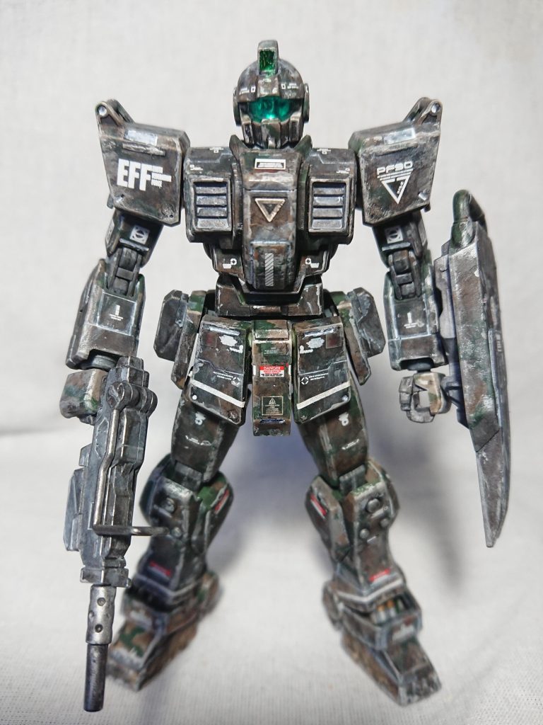 湿地帯用迷彩 HGUC 陸戦型ジム–2枚目/制作者：ＨＨ