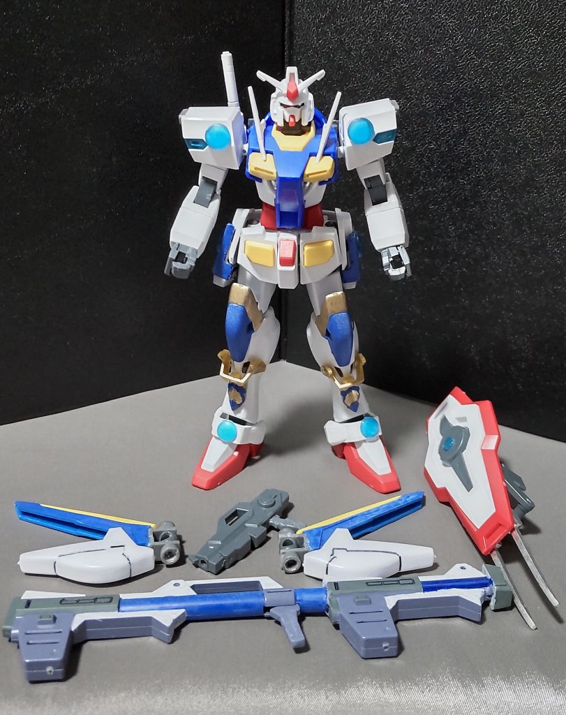 武装やミノフスキードライブを取り外したらこんな感じです。